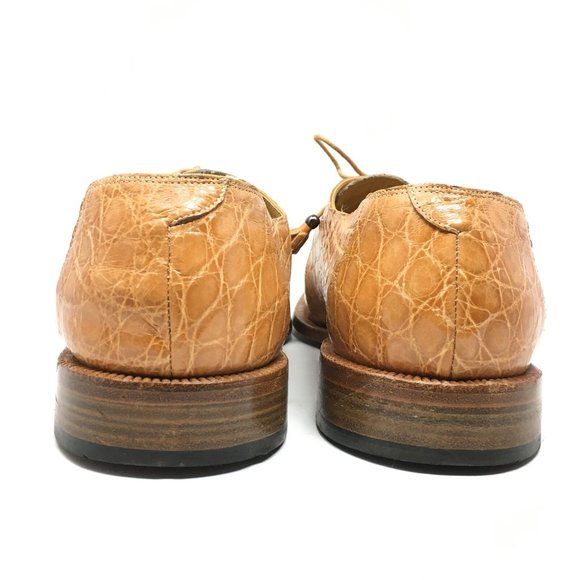 Mauri Oxfords Shoes Size 14 Orange Full Alligator display picture 2
